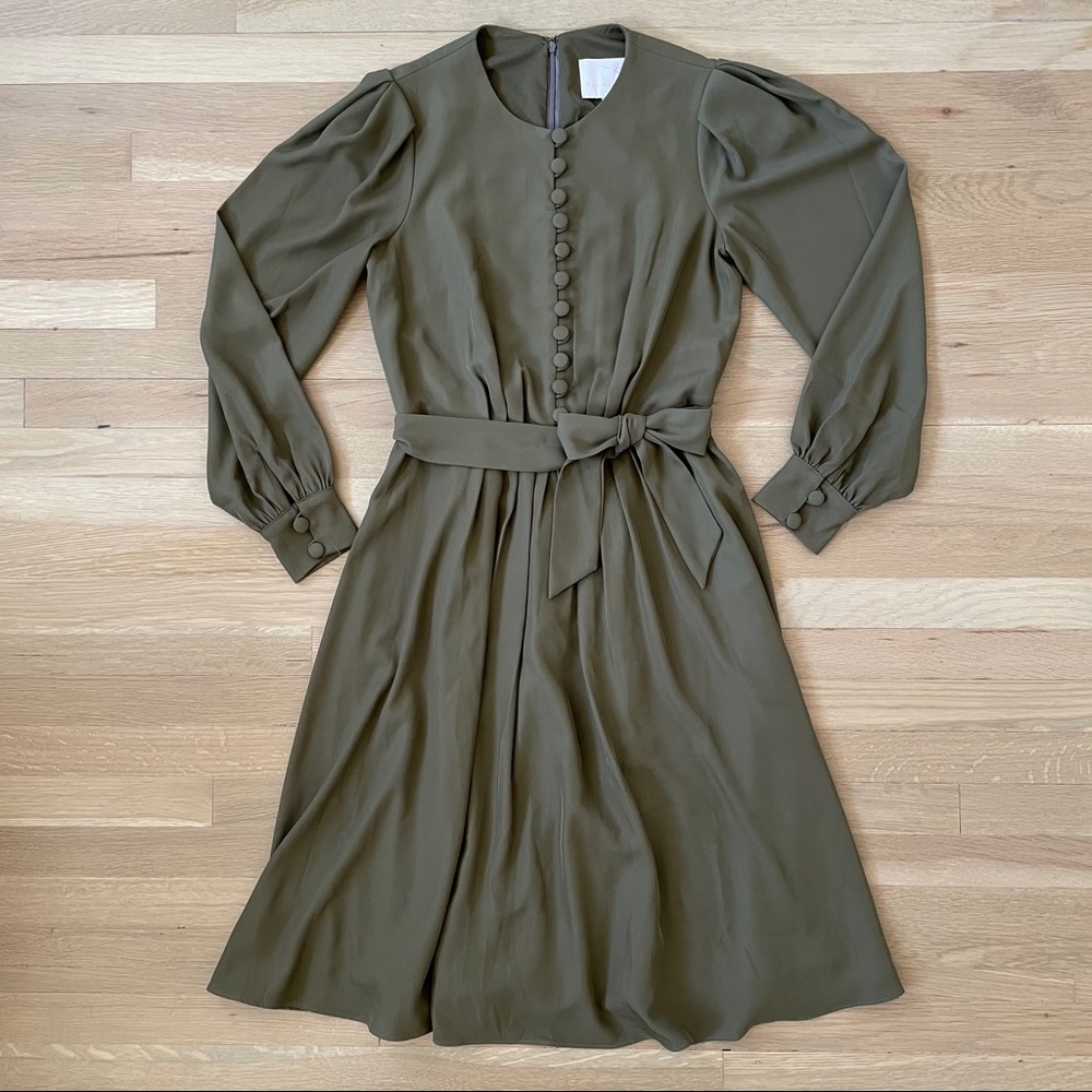 RESERVED - Gal Meets Glam Madelyn Dress - Olive